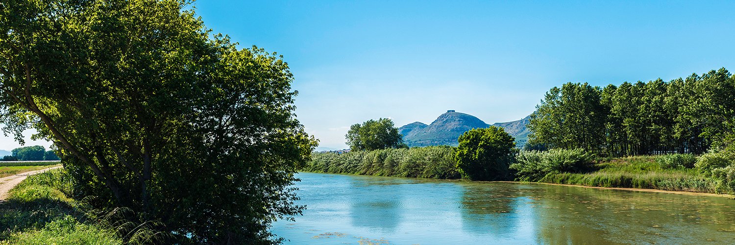 El Riu Ter al seu pas per Torroella de Montgrí i l'Estartit