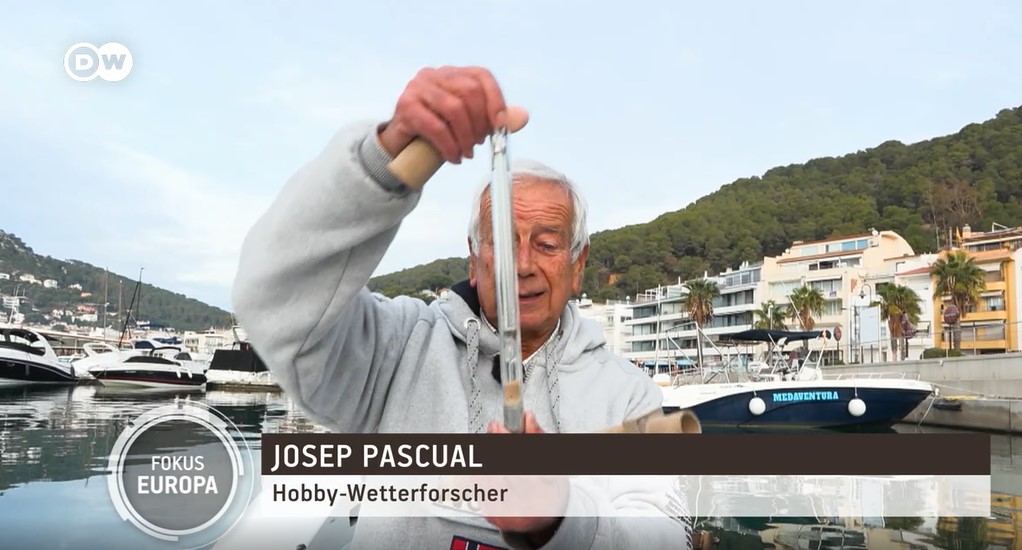 Josep Pascual en una imatge del reportatge de la televisió DW